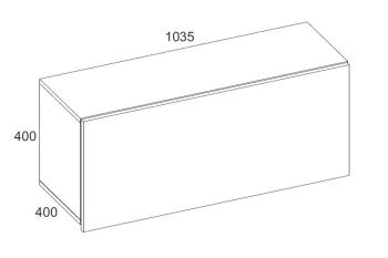 Шкаф навесной Анрэкс MODERN 1D/103-40
