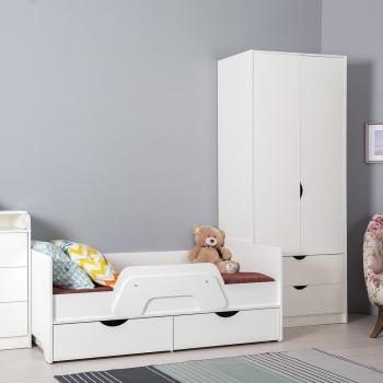 Кровать с ящиками Mobi Уна 11.22 + 13.327 Шкаф для одежды