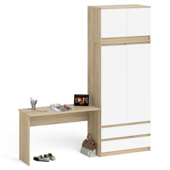 Дуб сонома/белый