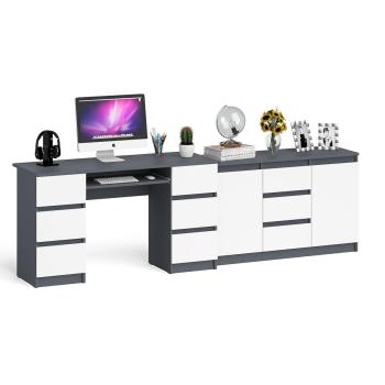 Графит/Белый