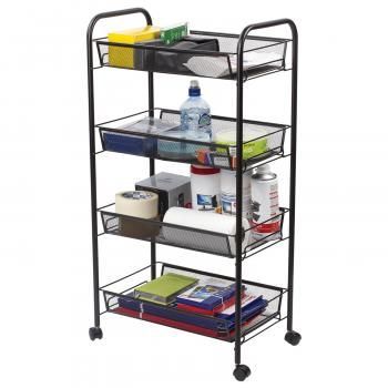 Этажерка (тележка) BRABIX офисно-бытовая 4 яруса