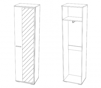 Шкаф для одежды Сильва