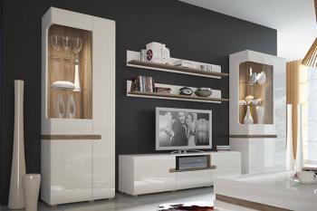 Шкаф с витриной Анрэкс 3D / TYP 01L LINATE