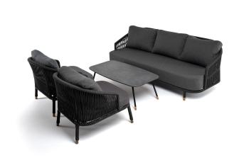 Лаунж-зона 5-местная плетеная из роупа (веревки) 4sis Верона