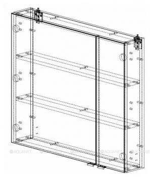 Зеркало-шкаф AQUANET Порто 80