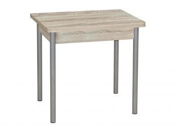 Дуб сонома/Опора № 2- круглая серебристый металлик