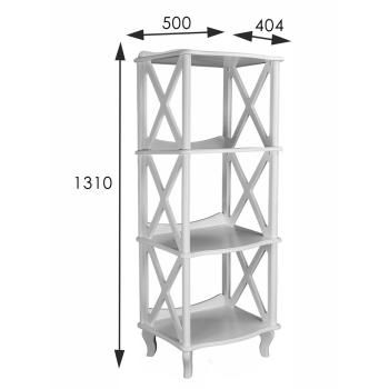 Этажерка-стеллаж Мебелик Джульетта-3