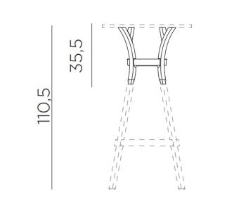 Комплект для увеличения высоты стола Nardi Kit Combo High