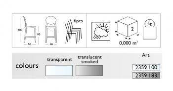 Стул полубарный прозрачный ReeHouse Igloo