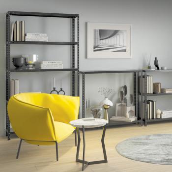 Стеллаж металлический BRABIX ГРАФИТ MS KD-195/30-6