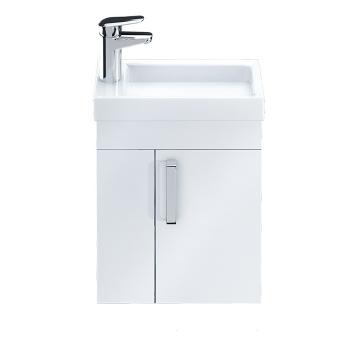 Тумба с умывальником подвесная IDDIS Torr 40 см полки слева