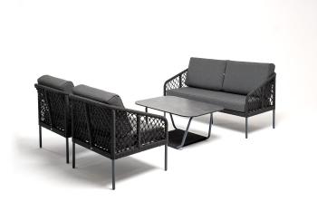 Лаунж-зона 4-местная из роупа узелкового плетения 4sis Канны