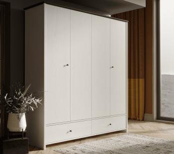 Шкаф платяной БРВ Мебель ПОРТО SZF4D2S