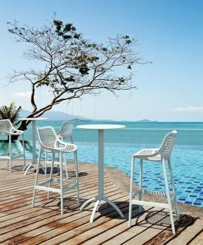 Стул пластиковый барный ReeHouse Air Bar