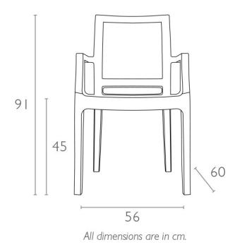 Кресло прозрачное Siesta Arthur