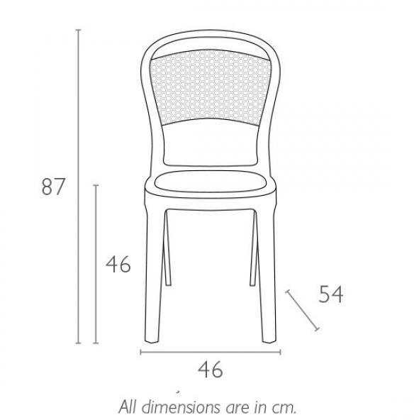Стул прозрачный ReeHouse Siesta Contract Bee
