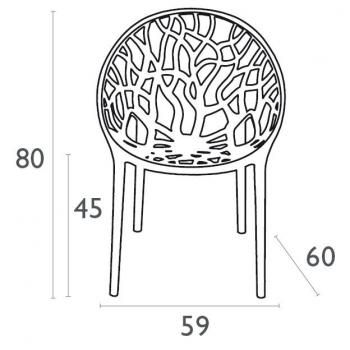 Кресло прозрачное ReeHouse Crystal