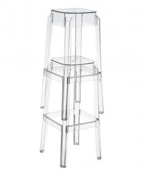 Табурет прозрачный ReeHouse Fox полубарный