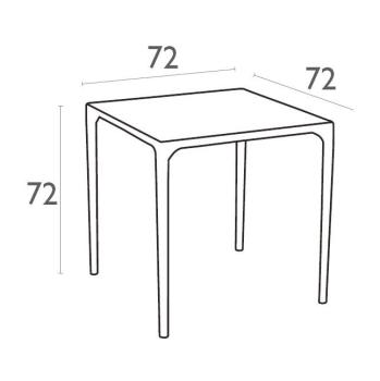 Стол пластиковый ReeHouse Mango