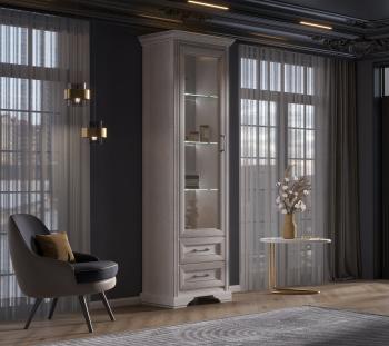 Шкаф БРВ Мебель STYLIUS B169-REG1W2S с подсветкой