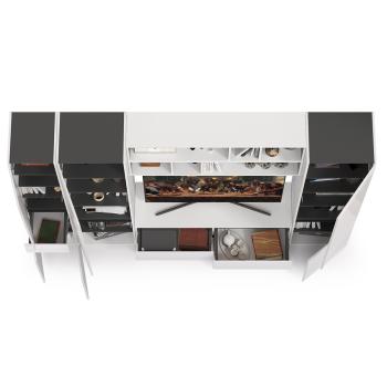 Гостиная Mobi Сидней Комплектация № 33 13.63 + 15.57 2шт + 13.200 2шт + 13.202