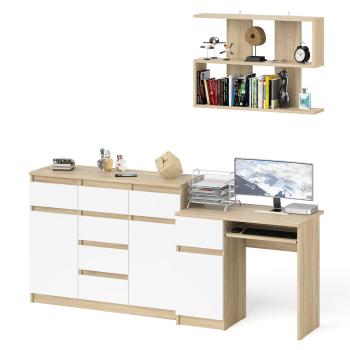 Дуб сонома/белый