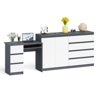 Стол компьютерный СВК Мори МС-6 левый + Комод МК1600.1