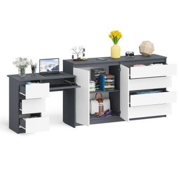 Стол компьютерный СВК Мори МС-6 левый + Комод МК1600.1