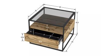 Стол журнальный Эйден Дуб вотан (У)