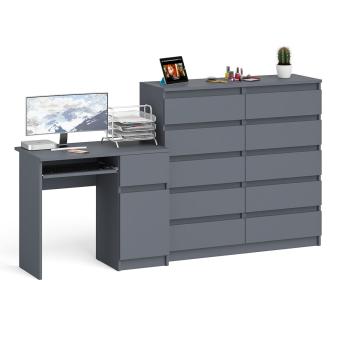 Стол компьютерный СВК Мори МС-1 правый + Комод МК1200.10