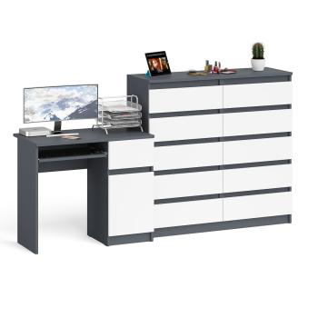 Графит/Белый