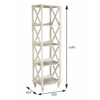 Этажерка-стеллаж Мебелик Джульетта 4 уровня