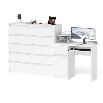 Стол компьютерный СВК Мори МС-1 левый + Комод МК1200.10