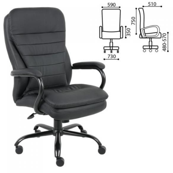 Кресло руководителя BRABIX Heavy Duty HD-001