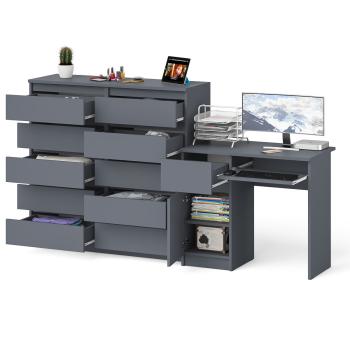 Стол компьютерный СВК Мори МС-1 левый + Комод МК1200.10