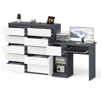 Стол компьютерный СВК Мори МС-1 левый + Комод МК1200.10