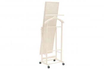 Вешалка костюмная с зеркалом на колесах Мебелик В 24Н