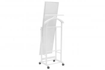Вешалка костюмная с зеркалом на колесах Мебелик В 24Н