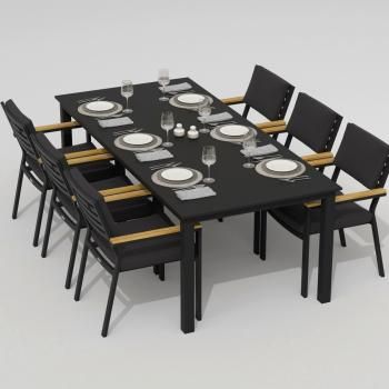 Обеденная группа Ideal Patio DOLLA BONTA - стол алюминий 220