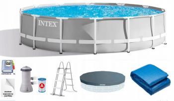 Каркасный бассейн Intex Prism Frame на 14614 л.