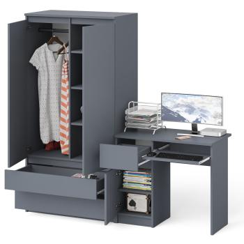 Стол компьютерный СВК Мори МС-1 левый + Шкаф МШ900.1