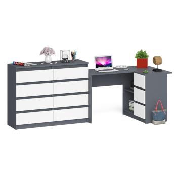 Стол компьютерный СВК Мори МС-16 правый + Комод МК1200.8