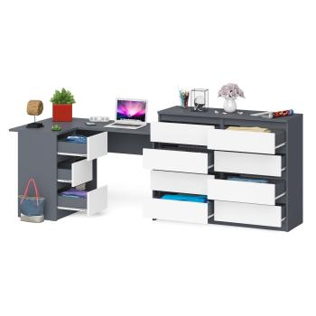 Стол компьютерный СВК Мори МС-16 левый + Комод МК1200.8