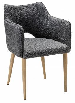 Темно-серый (Buckle dark grey)/Натуральный дуб