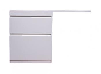 Тумба напольная Style Line Даллас 130 правая + Умывальник ESTETUS Даллас 1300*482 левый