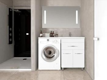 Тумба напольная Style Line ВаЛеРо 60 + Умывальник Даллас 1200*480, правый