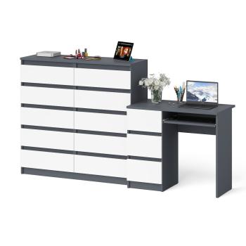 Графит/Белый