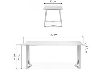 Керамический стол Woodville Селена 1 180х90х77