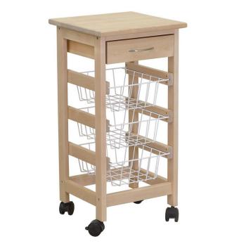 Тумба с ящиком и корзинами Мебелик