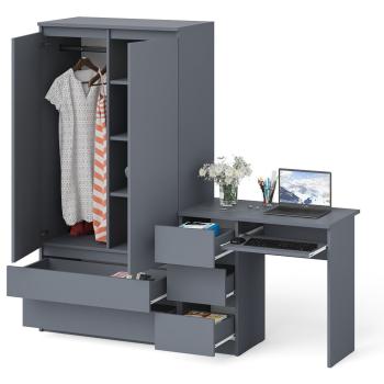 Стол компьютерный СВК Мори МС-6 левый + Шкаф МШ900.1